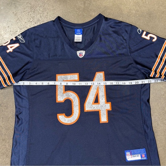 Vintage Reebok NFL Chicago Bears Jersey #54 Brian Urlacher Navy Men’s XL - Picture 7 of 9